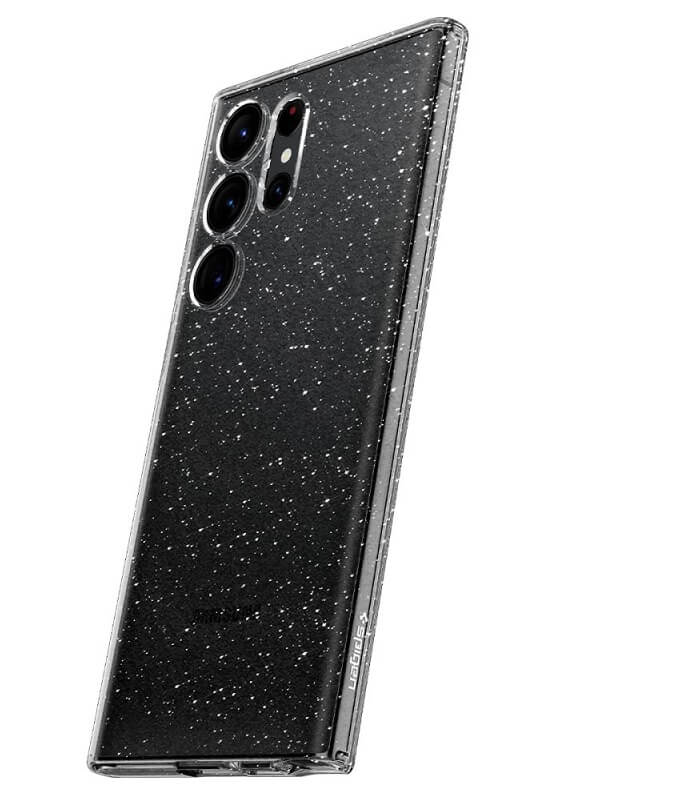 Блестящ Калъф за Samsung S24 Ultra, Spigen Liquid Crystal Glitter Quartz Case, Прозрачен (5)