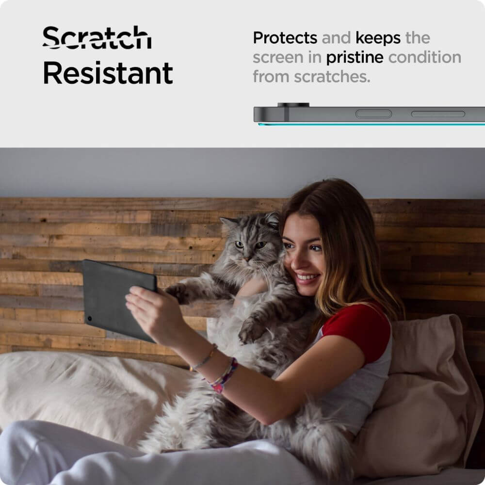Стъклен Протектор за Samsung Tab S10 Lite/ S10 FE/ S9 FE/ S8/ S7, Spigen Glas. Tr Slim, Прозрачен (8)