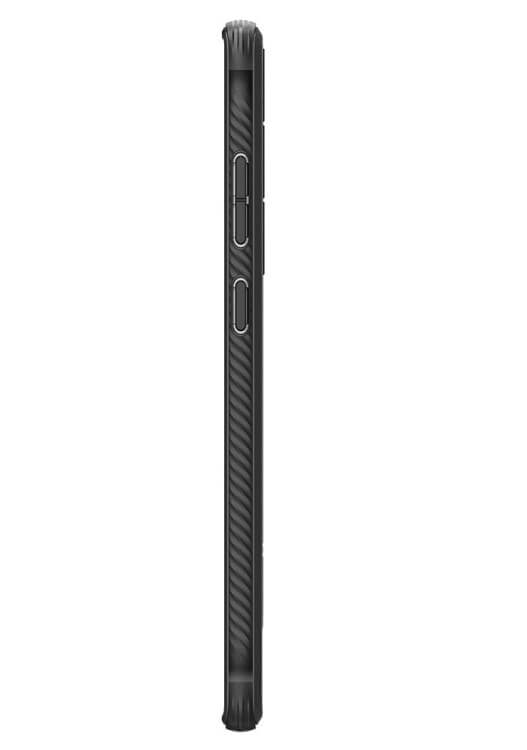 Противоударен Силиконов Калъф за Samsung S24 Ultra, Spigen Rugged Armor Case, Черен (3)