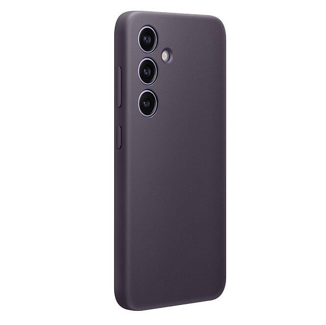 Оригинален Кожен Калъф за Samsung S24, Vegan Leather Cover Case GP-FPS921HCAVW, Тъмно Лилав (2)