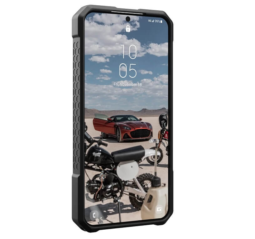 Magsafe Противоударен Калъф за Samsung S24, UAG Monarch Pro Kevlar Case, Черен (6)