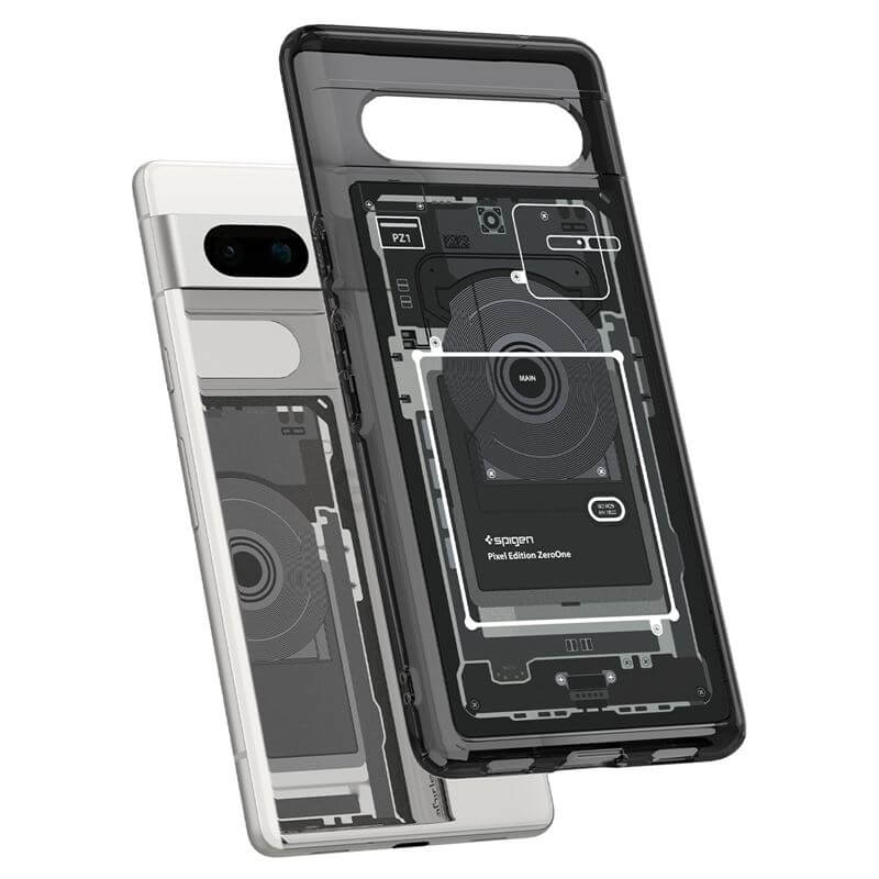 Хибриден Калъф за Google Pixel 7A, Spigen Zero One Ultra Hybrid Case, Черен (5)