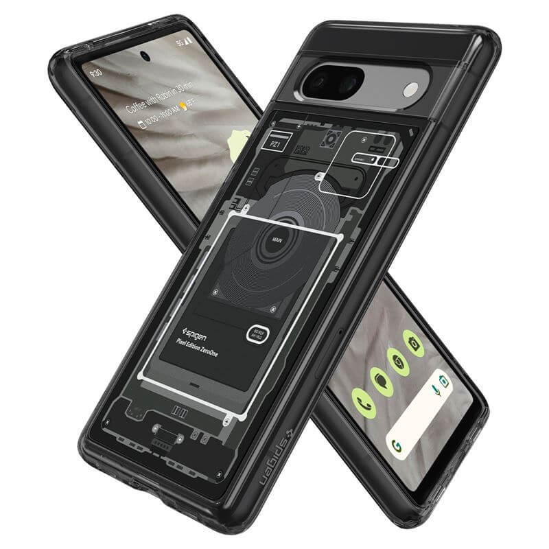 Хибриден Калъф за Google Pixel 7A, Spigen Zero One Ultra Hybrid Case, Черен (7)
