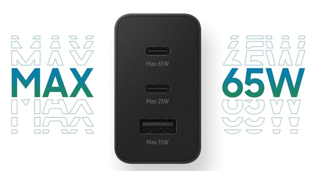 Оригинално Зарядно Samsung Power Adapter Trio 65W 220V EP-TA6530NBE, Черен (5)