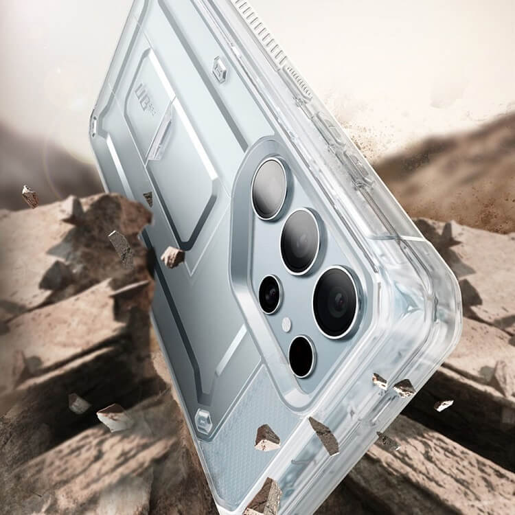 Противоударен Калъф 3в1 за Samsung S24 Ultra, Supcase Unicorn Beetle Pro Set, Прозрачен (3)