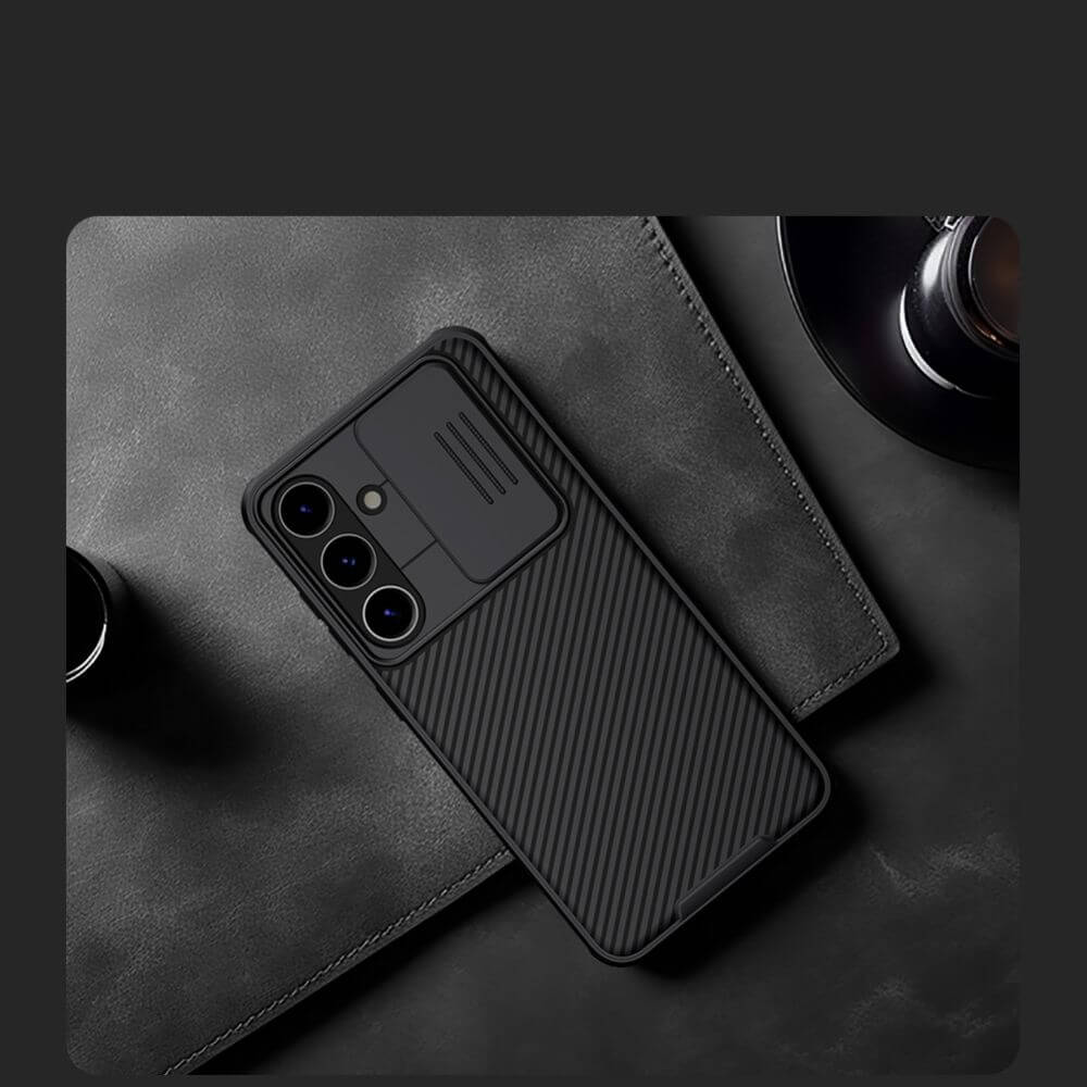 Калъф с Плъзгач за Камера за Samsung S24 Plus, Nillkin CamShield Case, Черен (4)