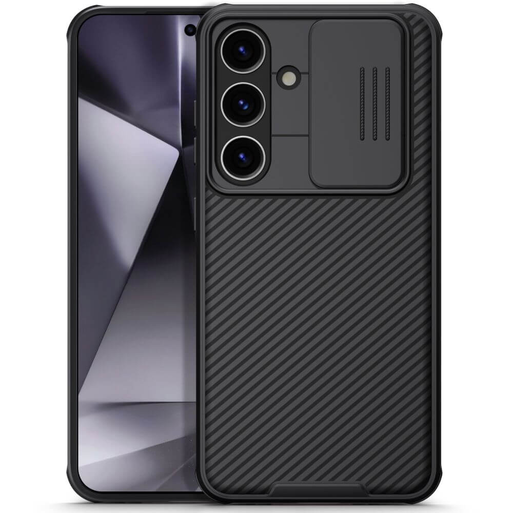 Калъф с Плъзгач за Камера за Samsung S24, Nillkin CamShield Case, Черен