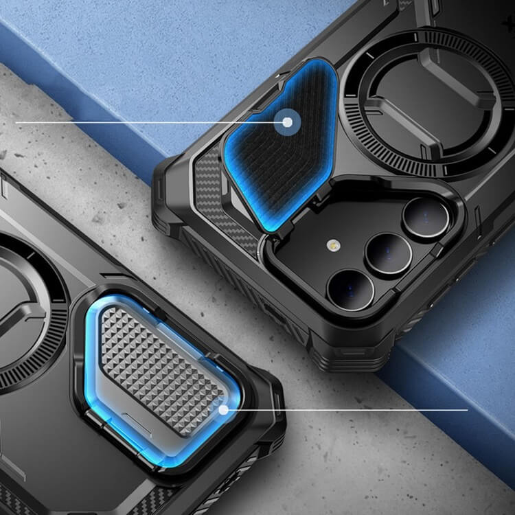 Magsafe Противоударен Калъф за Samsung S24 Plus, Supcase Iblsn Mag ArmorBox, Черен (6)