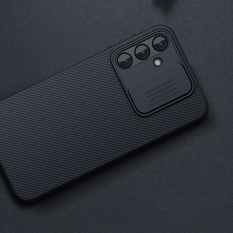 Калъф с Плъзгач за Камера за Samsung A15, Nillkin CamShield Case, Черен (9)
