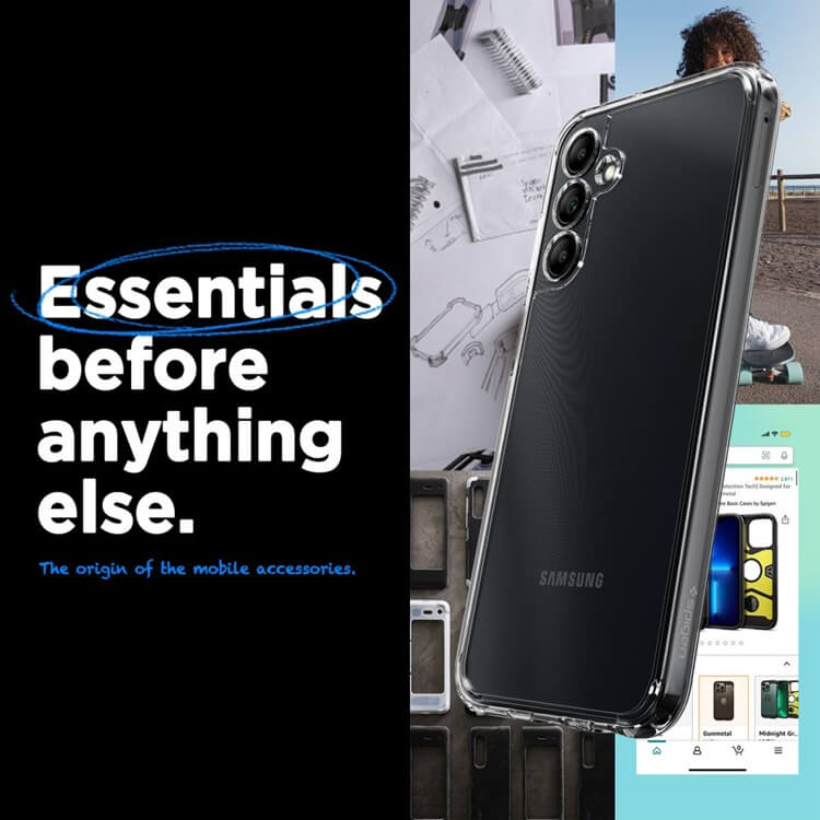Противоударен Хибриден Калъф за Samsung A15, Spigen Ultra Hybrid Case, Прозрачен (10)
