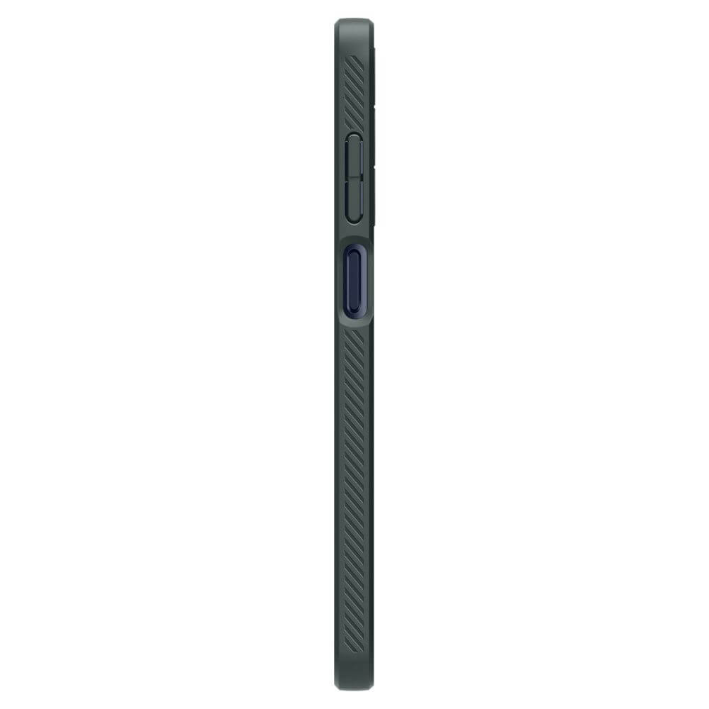 Противоударен Силиконов Калъф за Samsung A15, Spigen Liquid Air Case, Зелен (5)