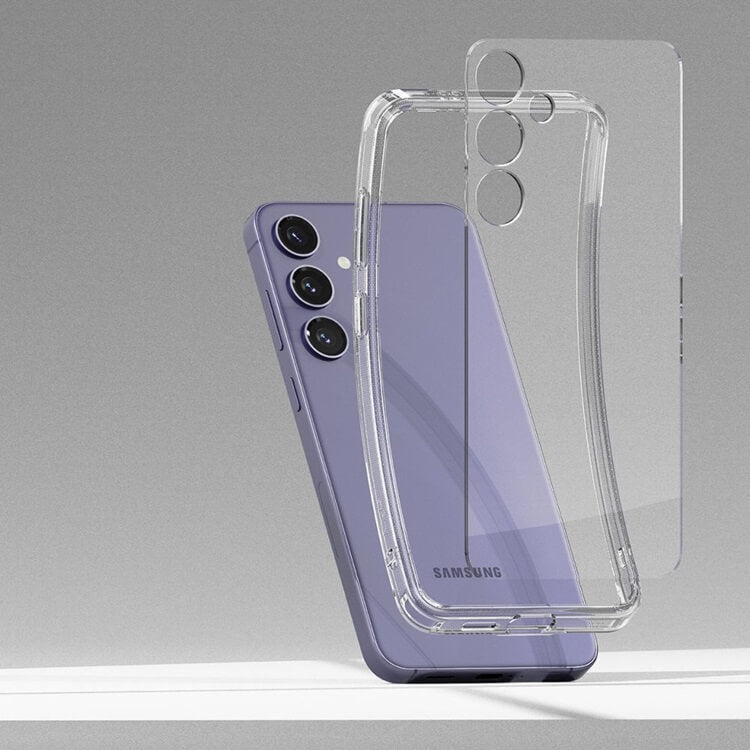 Противоударен Хибриден Калъф за Samsung S24, Ringke Fusion Case, Прозрачен (6)