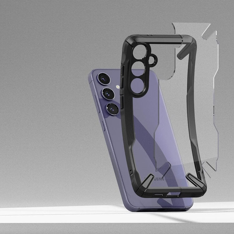 Противоударен Хибриден Калъф за Samsung S24 Plus, Ringke Fusion X Case, Черен (5)