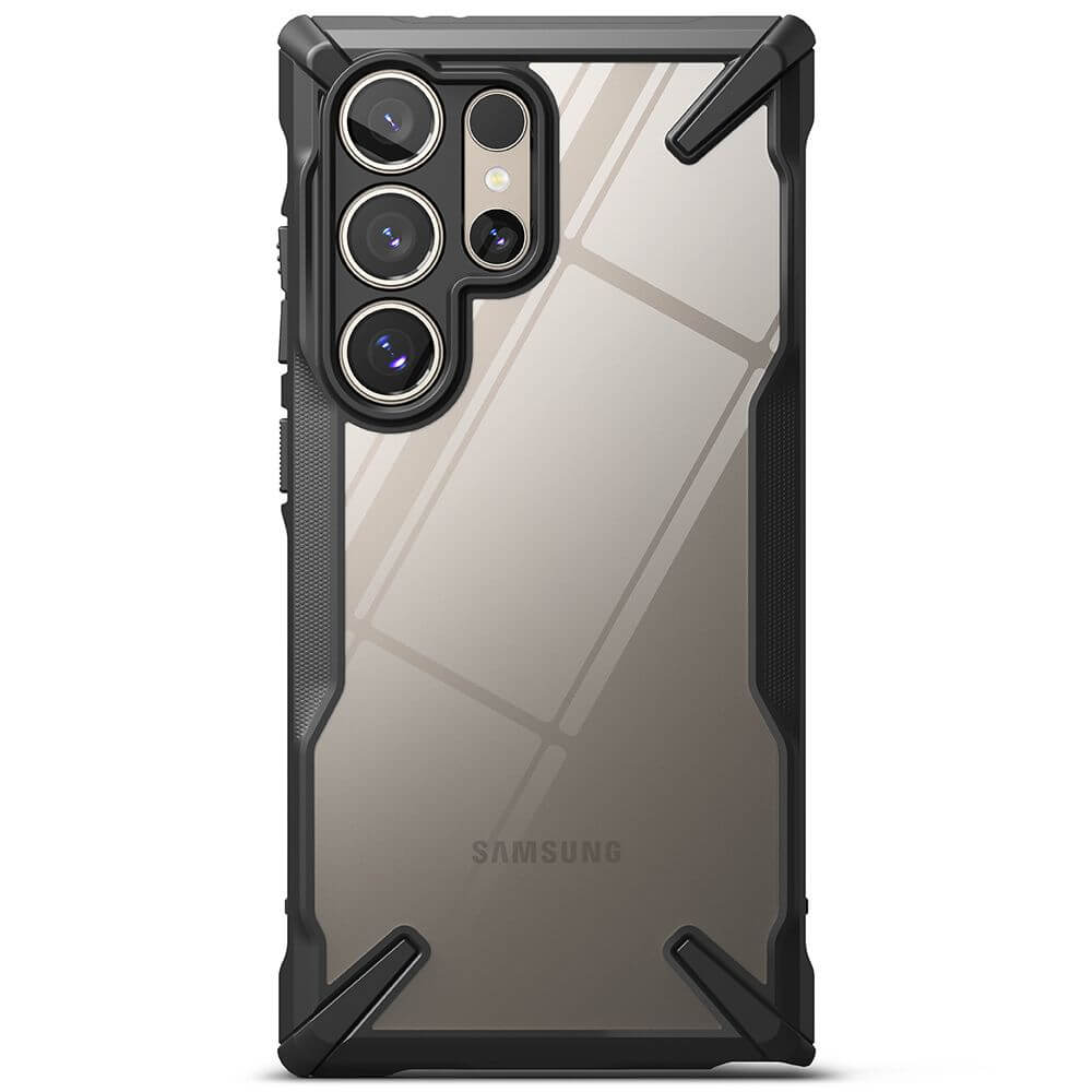 Противоударен Хибриден Калъф за Samsung S24 Ultra, Ringke Fusion X Case, Черен