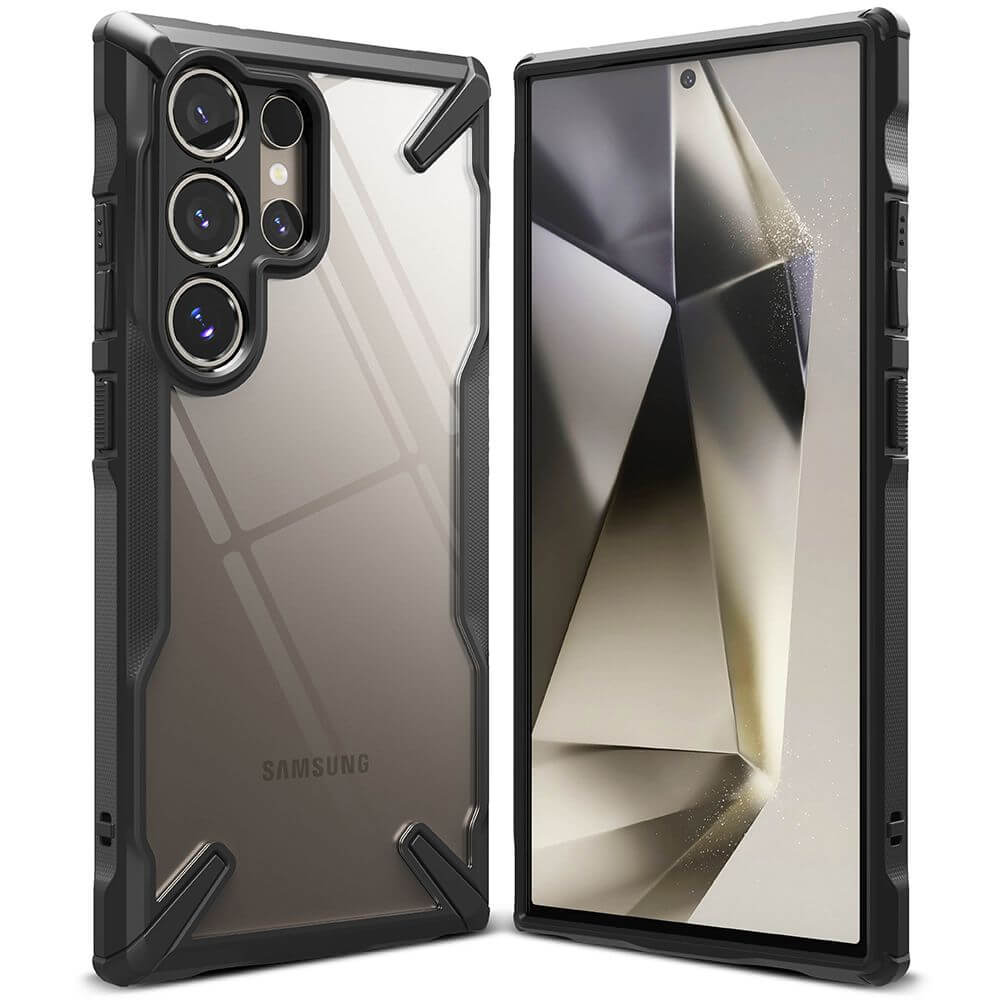 Противоударен Хибриден Калъф за Samsung S24 Ultra, Ringke Fusion X Case, Черен (2)