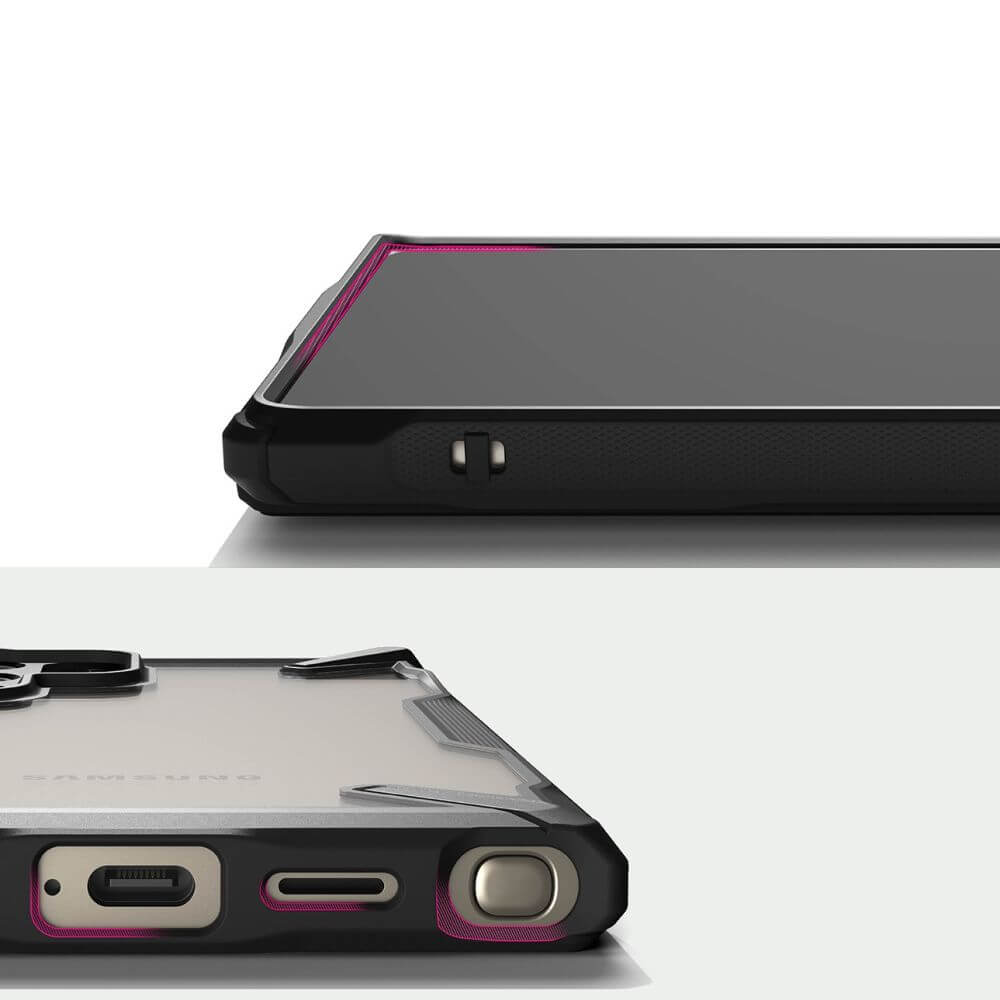 Противоударен Хибриден Калъф за Samsung S24 Ultra, Ringke Fusion X Case, Черен (3)