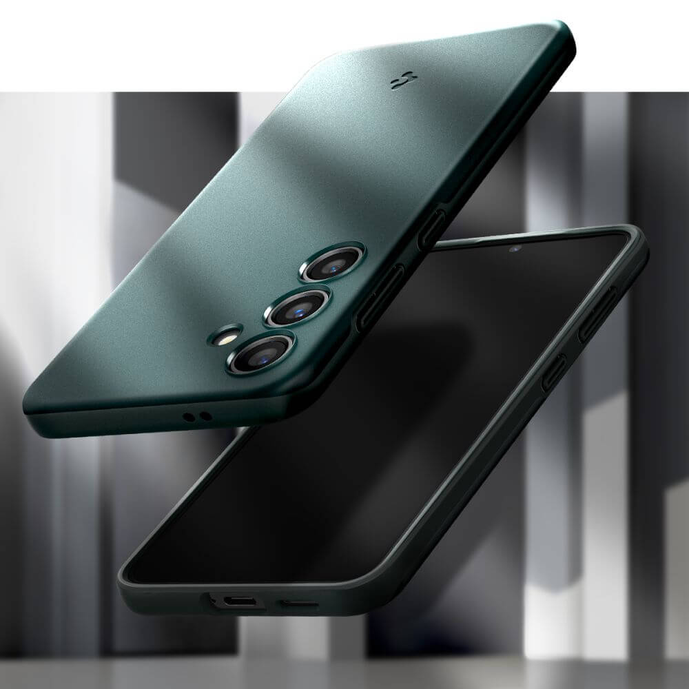 Противоударен Калъф за Samsung S24, Spigen Thin Fit Case, Зелен (6)