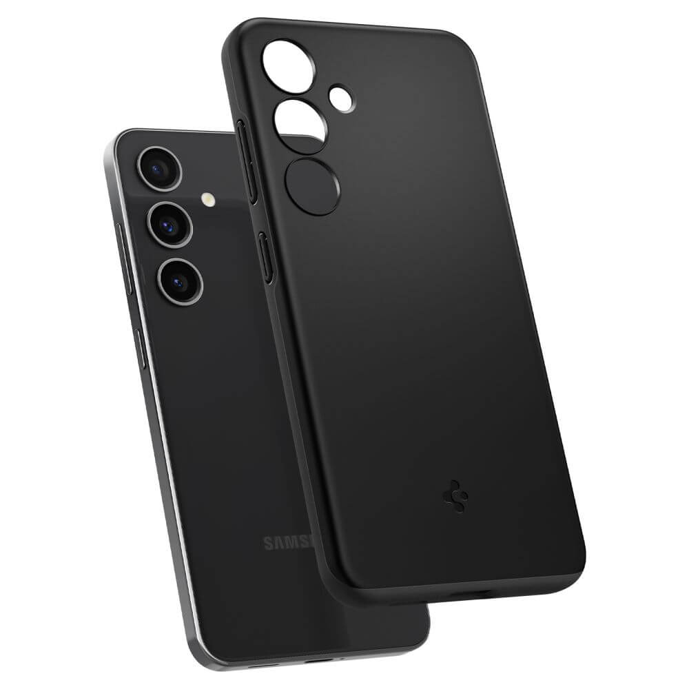 Противоударен Калъф за Samsung S24, Spigen Thin Fit Case, Черен (4)