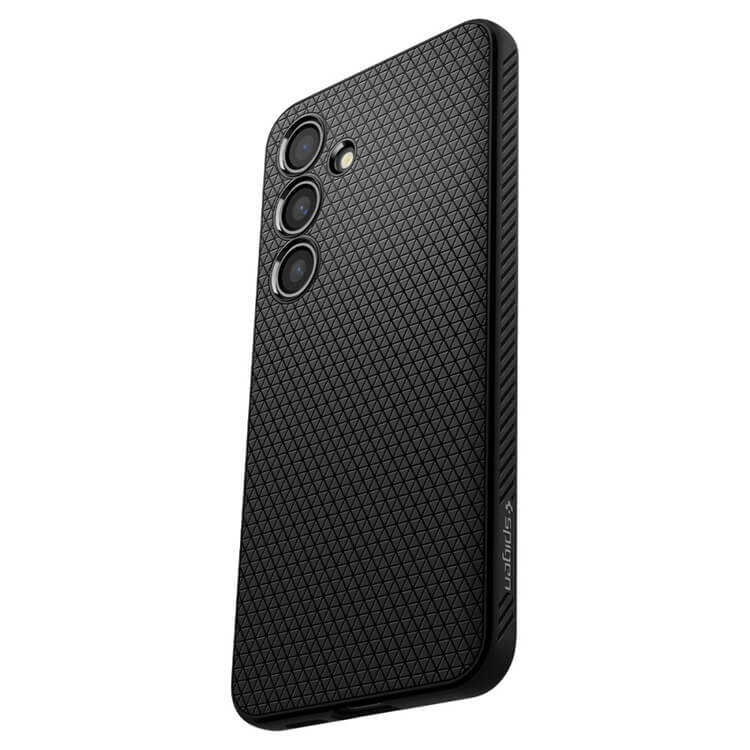 Противоударен Силиконов Калъф за Samsung S24, Spigen Liquid Air Case, Черен (5)