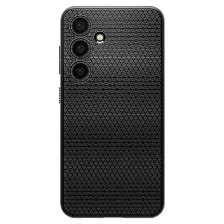 Противоударен Силиконов Калъф за Samsung S24, Spigen Liquid Air Case, Черен (2)