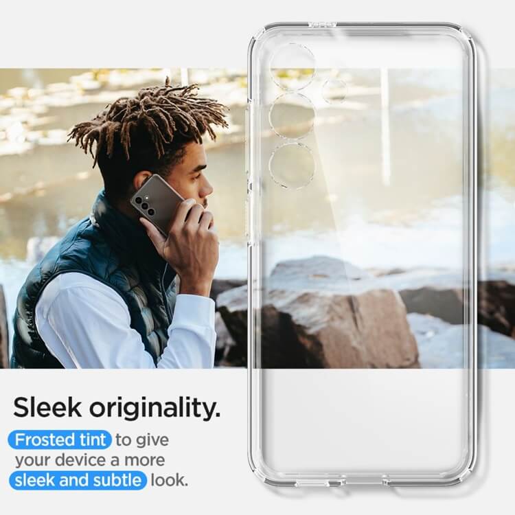 Противоударен Хибриден Калъф за Samsung S24 Plus, Spigen Ultra Hybrid Case, Прозрачен (8)