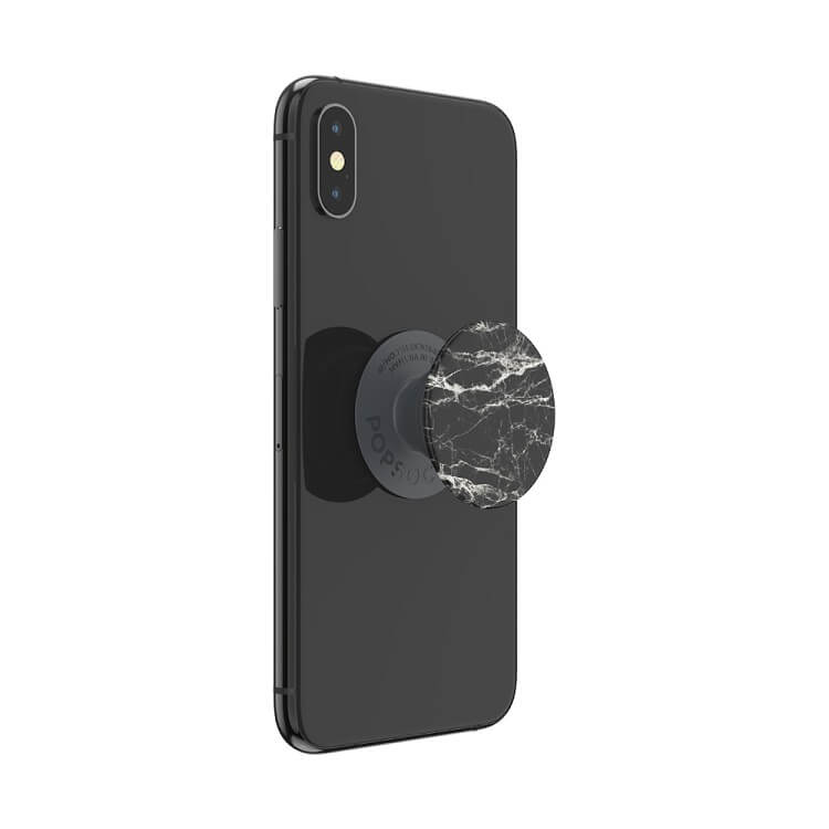 Поставка-Дръжка за Телефон, Popsockets PopGrip Modern Marble, Черен (2)