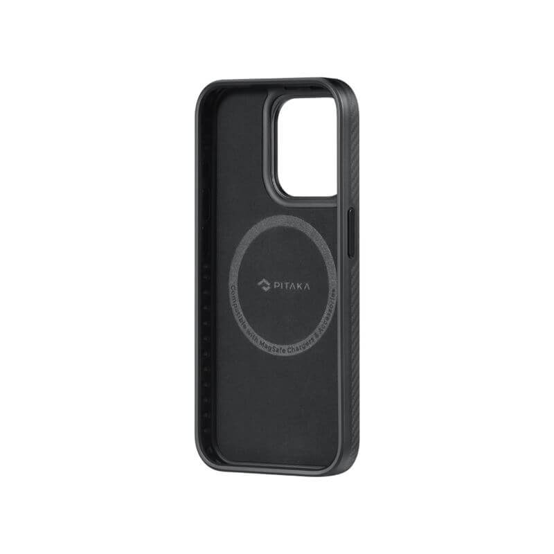 Magsafe Калъф за iPhone 15 Pro, Pitaka MagEZ Pro 4 Case, Черен (4)