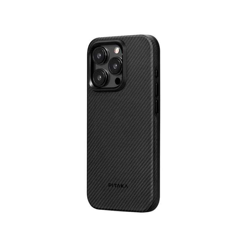 Magsafe Калъф за iPhone 15 Pro Max, Pitaka MagEZ Pro 4 Case, Черен (3)