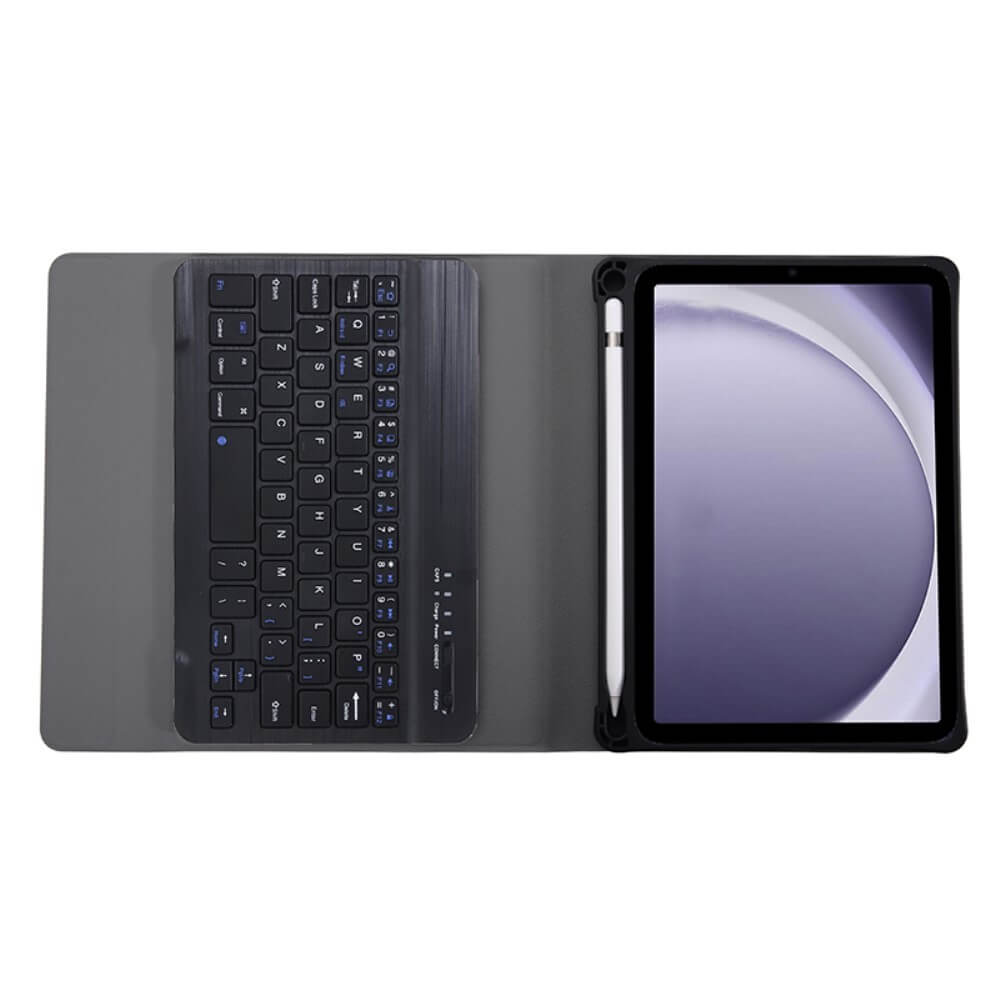 Калъф с Клавиатура за Samsung Tab A9 8.7, Bluetooth Keyboard Case, Черен (5)