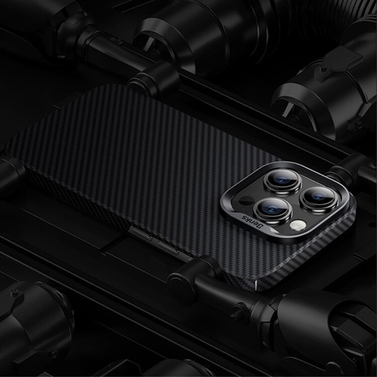 Тънък Кевларен Калъф за iPhone 15 Pro, Benks Ultra-Thin Case, Черен (7)