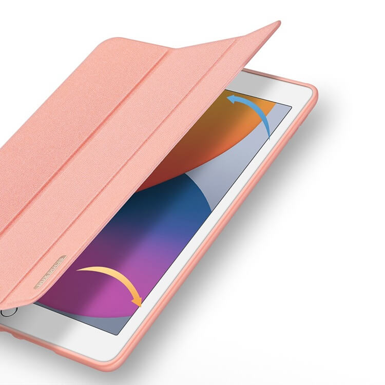 Калъф с Pen Поставка за iPad 9/ 8/ 7 10.2", Dux Ducis Domo Case, Розов