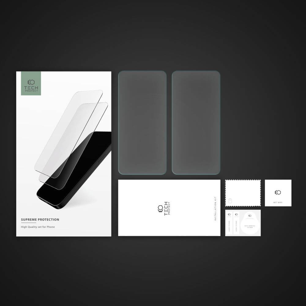 Стъклен Протектор 2бр. за Xiaomi Redmi Note 13 5G/13 Pro 5G-4G, Tech-Protect Tempered Glass, Прозрачен (3)