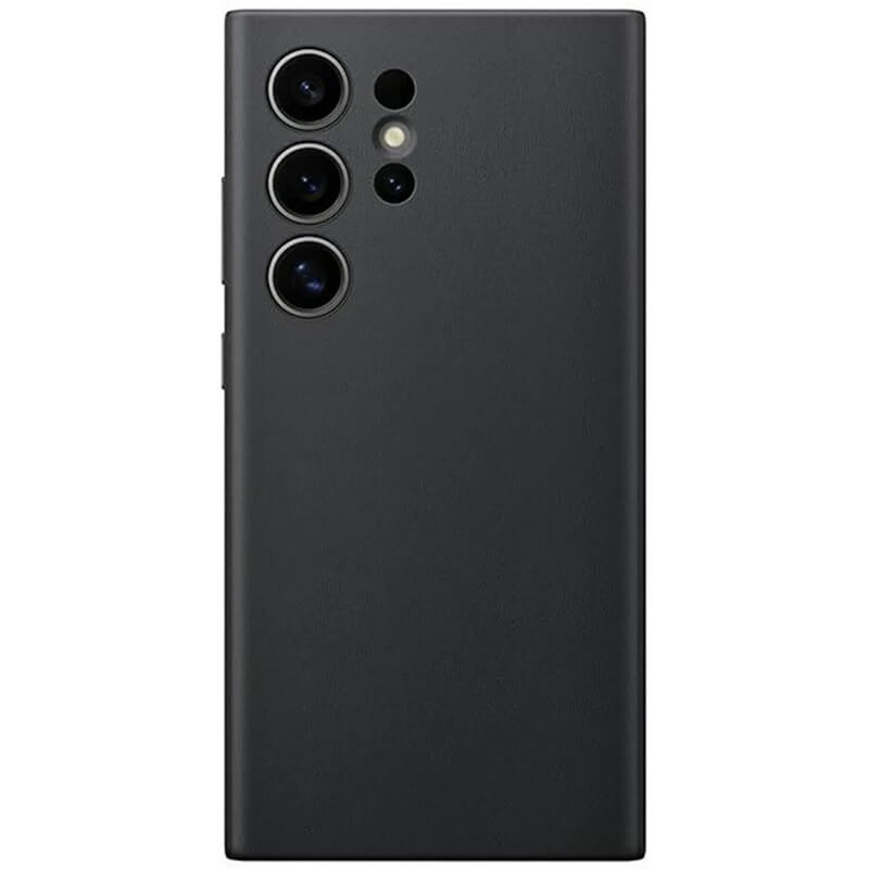 Оригинален Кожен Калъф за Samsung S24 Ultra, Vegan Leather Cover Case GP-FPS928HCABW, Черен