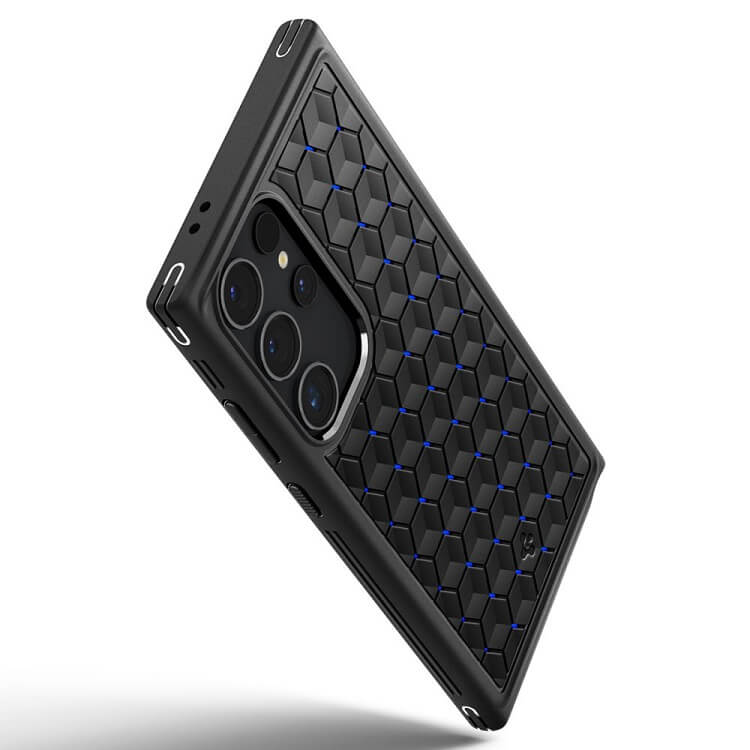 Противоударен Калъф за Samsung S24 Ultra, Spigen Cryo Armor Case, Син (4)