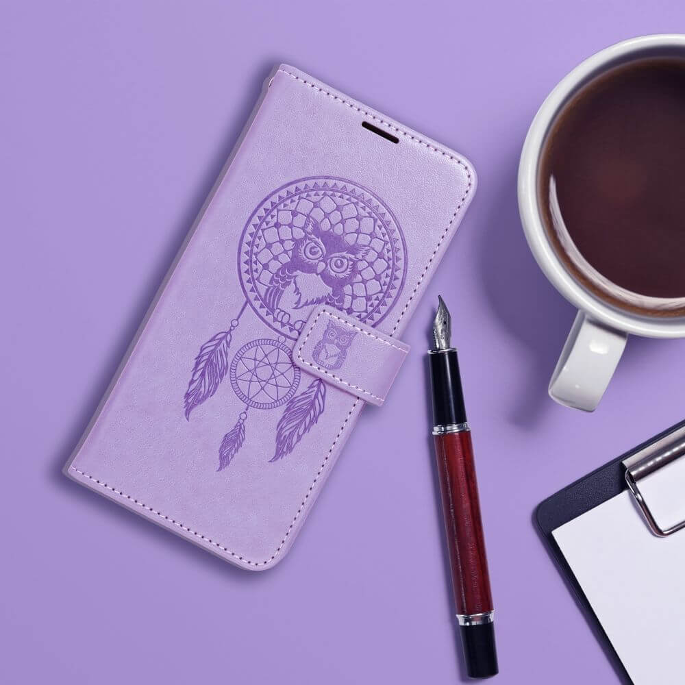 Кожен Калъф за Samsung S24, Forcell Mezzo Book Case, Лилав (5)