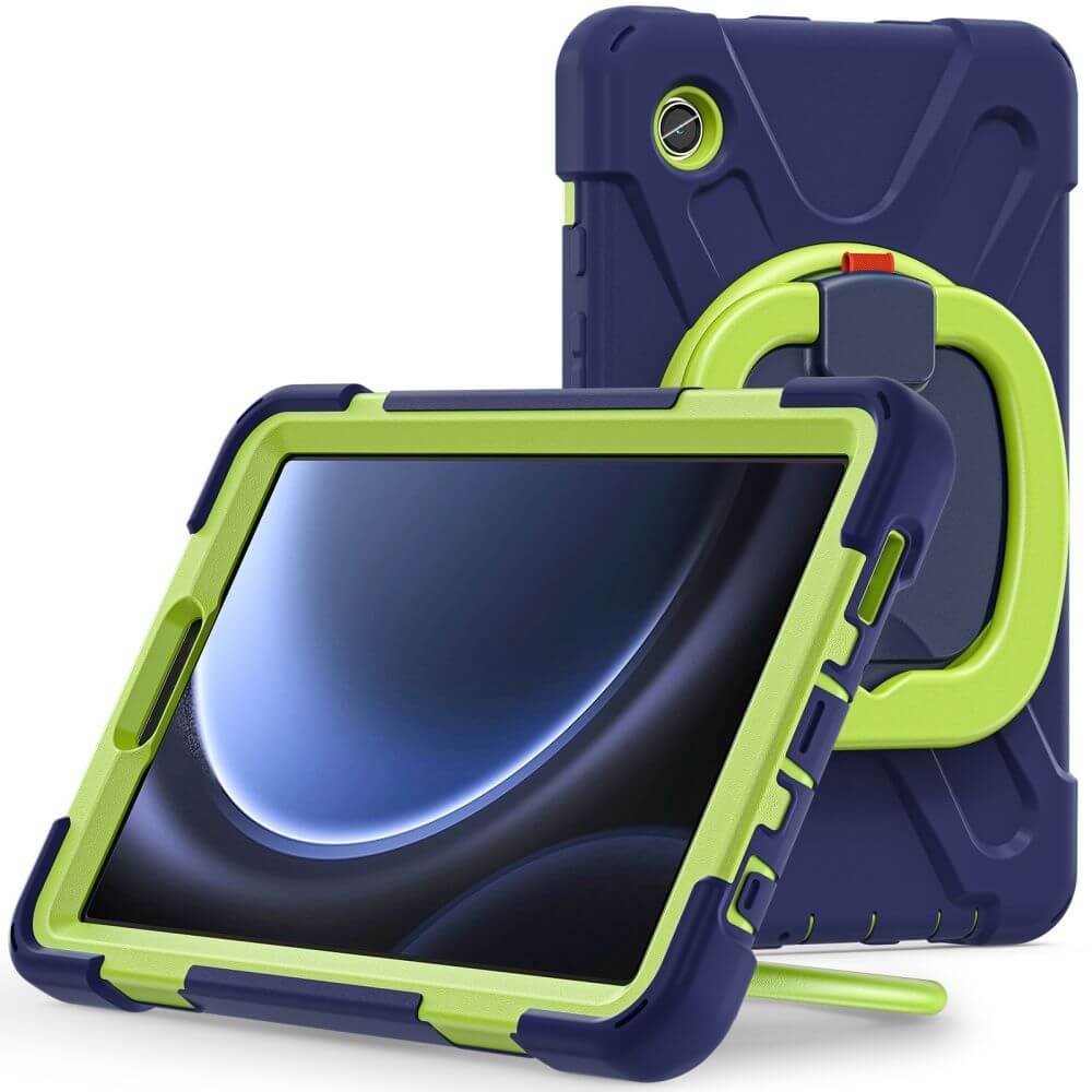 Калъф с Поставка за Samsung Tab A9 8.7, Tech-Protect Armor-X Case, Син (2)