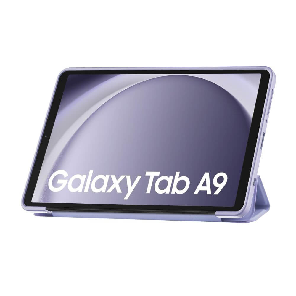 Калъф за Samsung Tab A9 8.7, Tech-Protect TriFold Leater Case, Лилав (3)