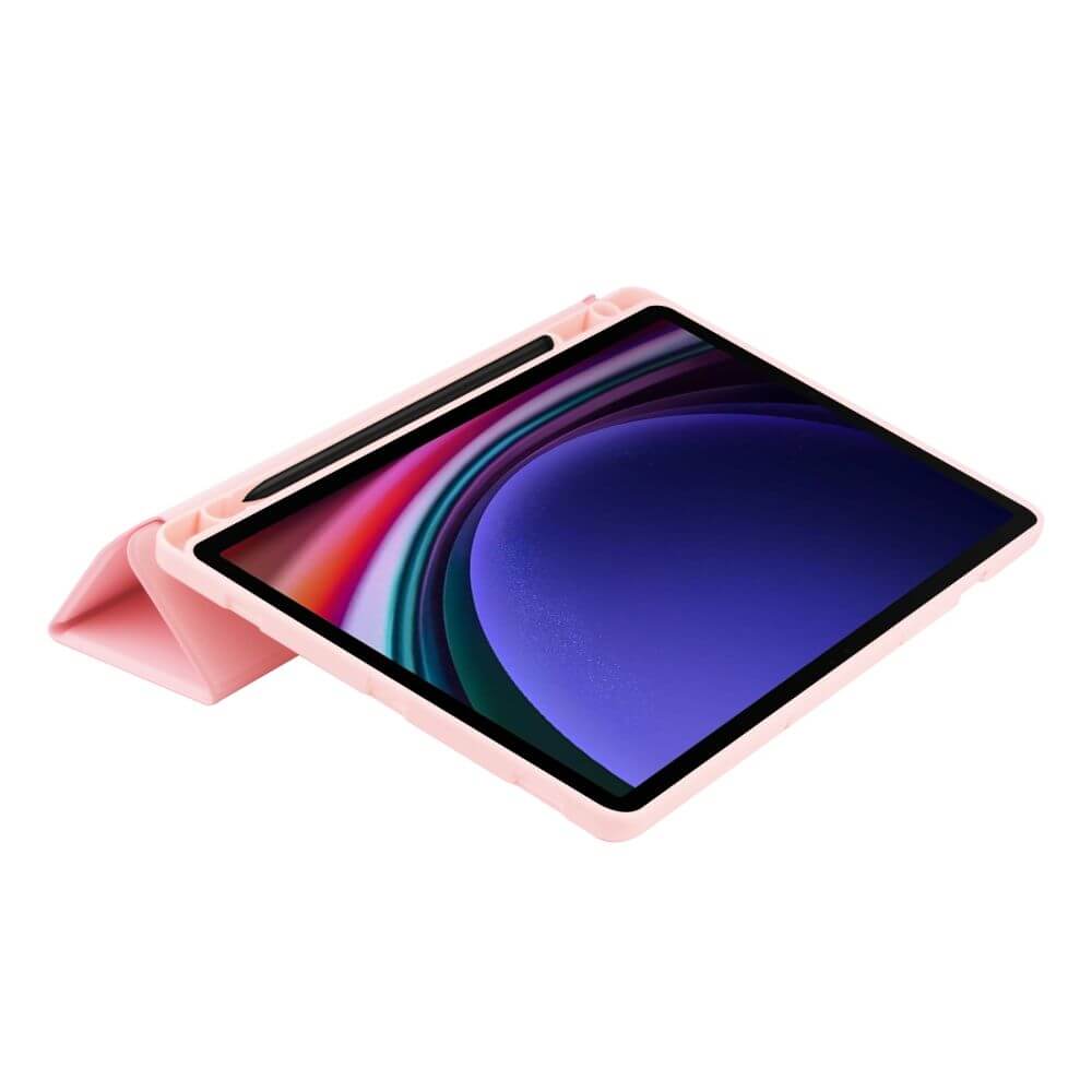 Защитен Калъф за Samsung Tab S10 Lite/ S9 FE, Tech-Protect Trifold Slim Case, Розов (3)
