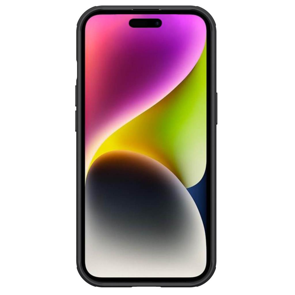 Magsafe калъф с Плъзгач за Камера за iPhone 15, Nillkin CamShield Pro Case, Черен (2)