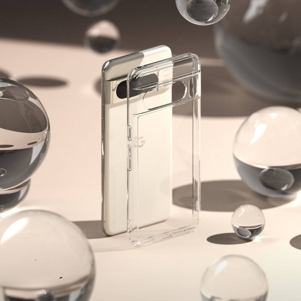 Противоударен Хибриден Калъф за Google Pixel 8 Pro, Ringke Fusion Case, Прозрачен (7)