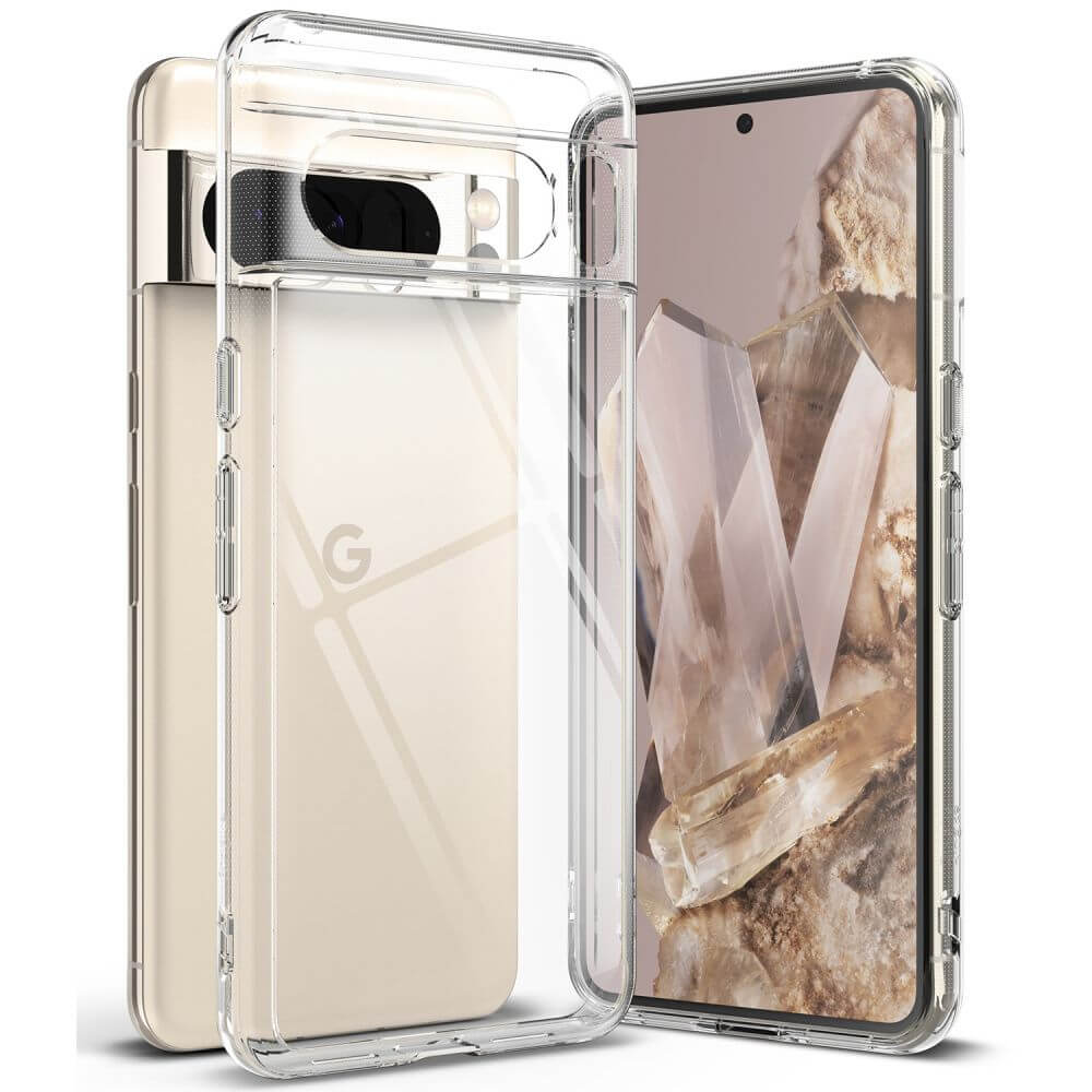 Противоударен Хибриден Калъф за Google Pixel 8 Pro, Ringke Fusion Case, Прозрачен