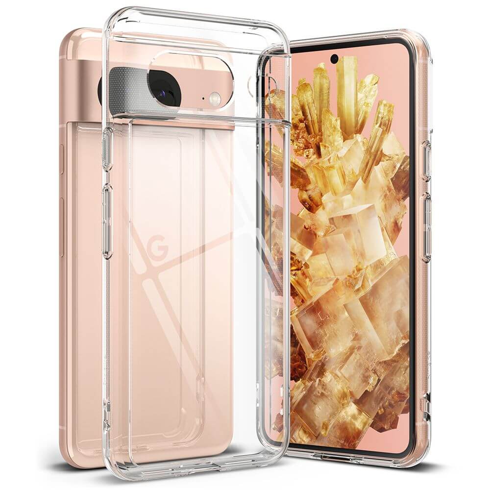 Противоударен Хибриден Калъф за Google Pixel 8, Ringke Fusion Case, Прозрачен (7)