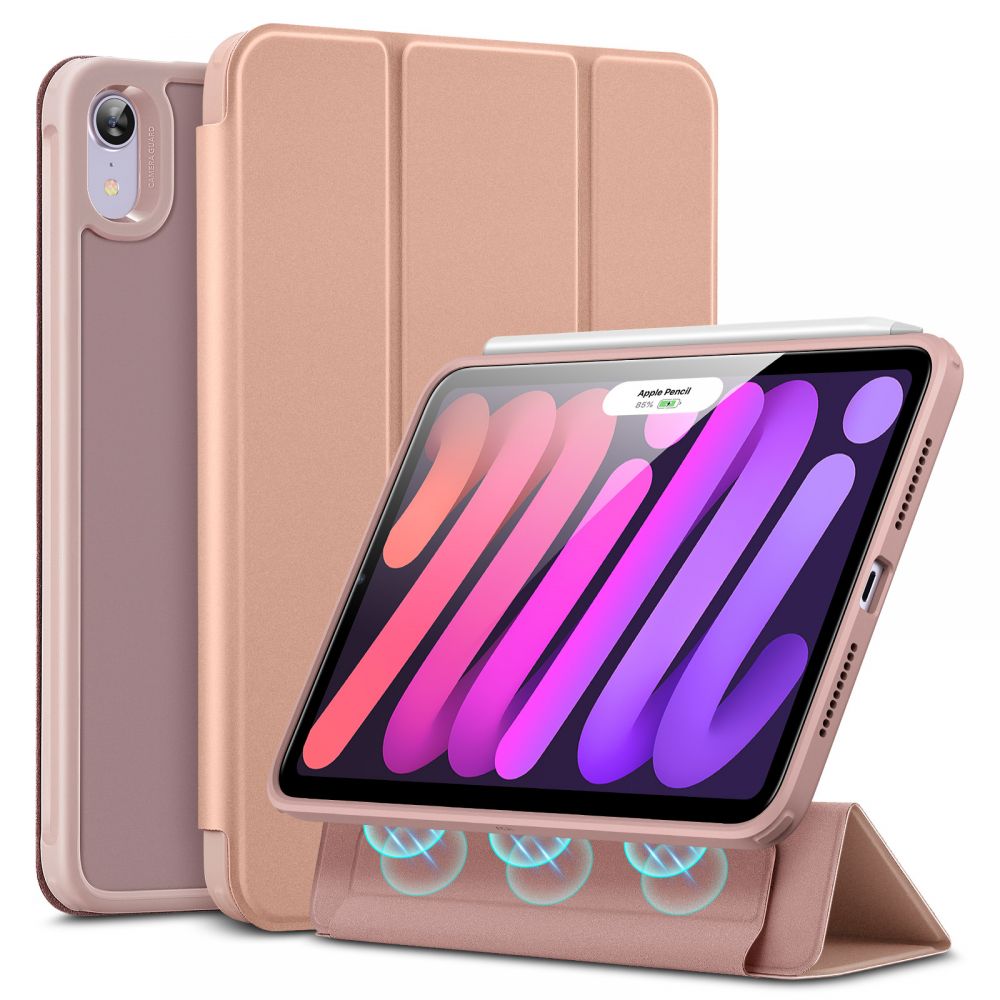 Калъф за iPad Mini 6/7 2024, ESR Rebound Hybrid Case, Розов
