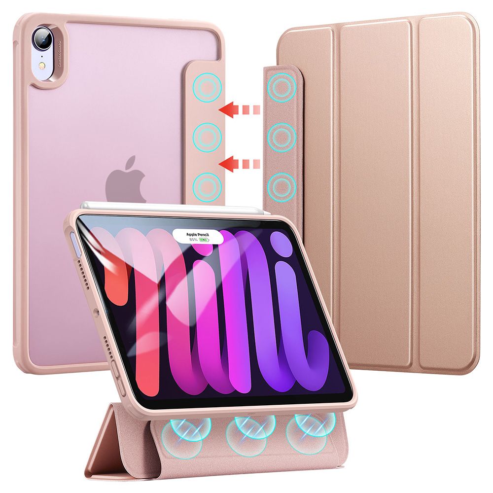 Калъф за iPad Mini 6/7 2024, ESR Rebound Hybrid Case, Розов (2)