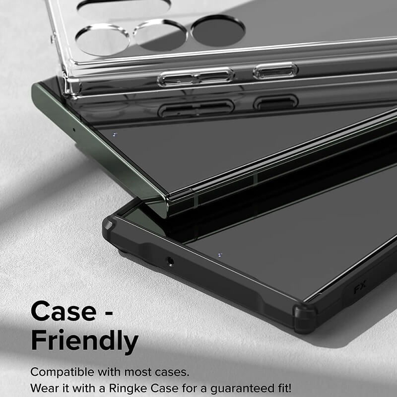 Гъвкав Протектор за Samsung S23 Ultra, Ringke Dual Easy Wing Folio Glass, Прозрачен (4)