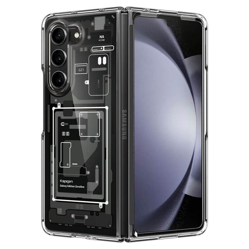 Хибриден Калъф за Samsung Z Fold 5, Spigen Zero One Ultra Hybrid Case, Черен (2)