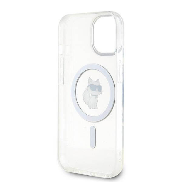 Magsafe Калъф за iPhone 15, Karl Lagerfeld IML Choupette Case, Прозрачен (3)