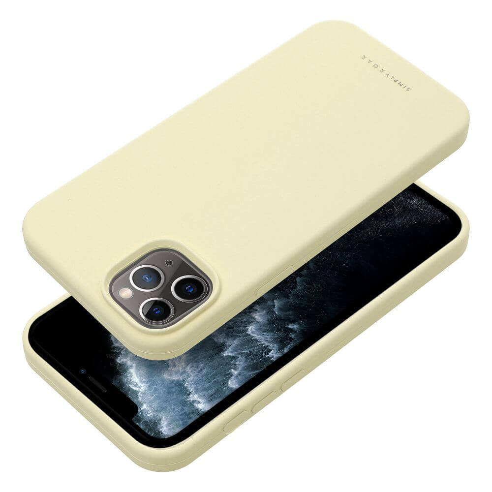 Силиконов Калъф за iPhone 11 Pro, Roar Cloud-Skin Case, Жълт (3)
