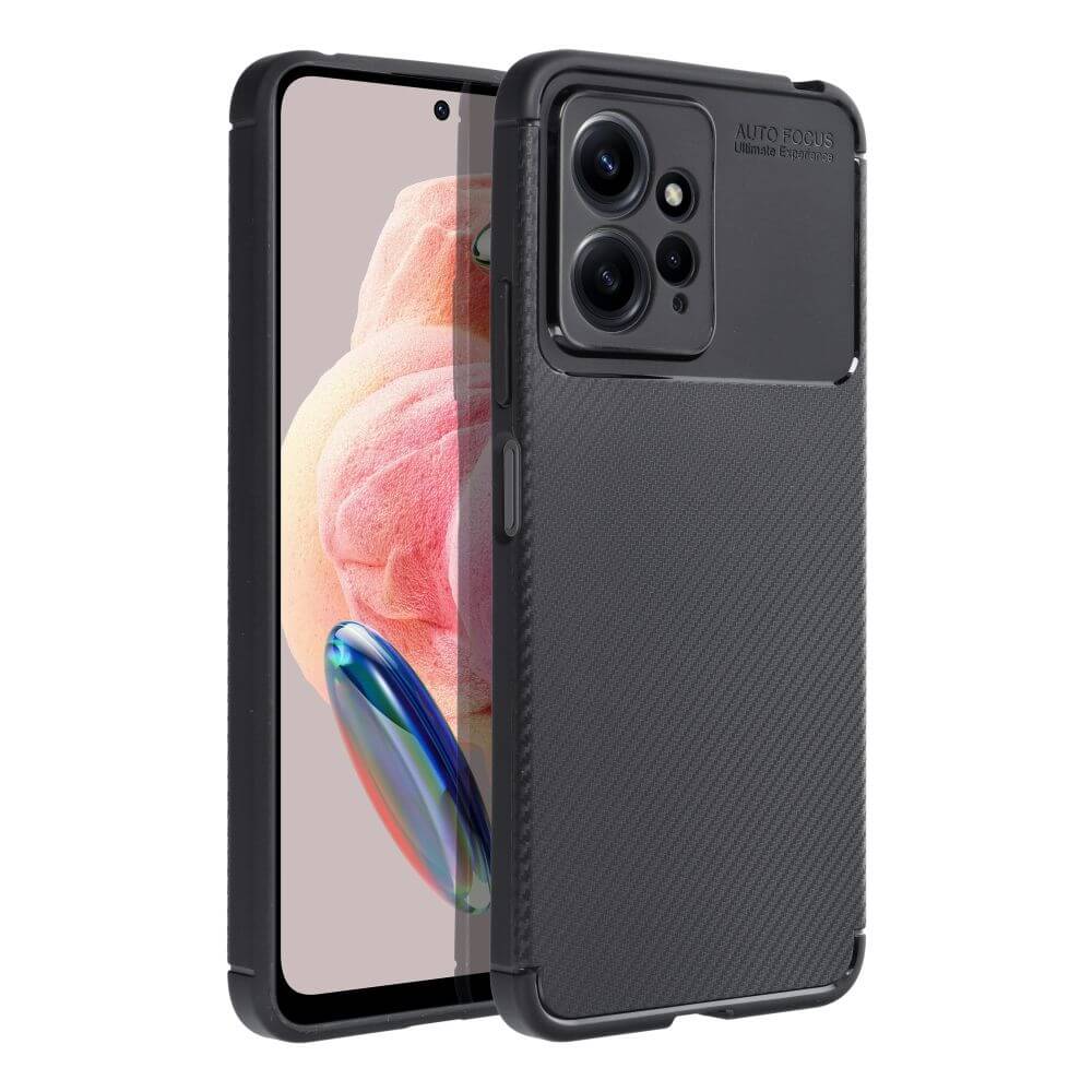 Силиконов Калъф за Xiaomi Redmi Note 12 4G, New Carbon Case, Черен
