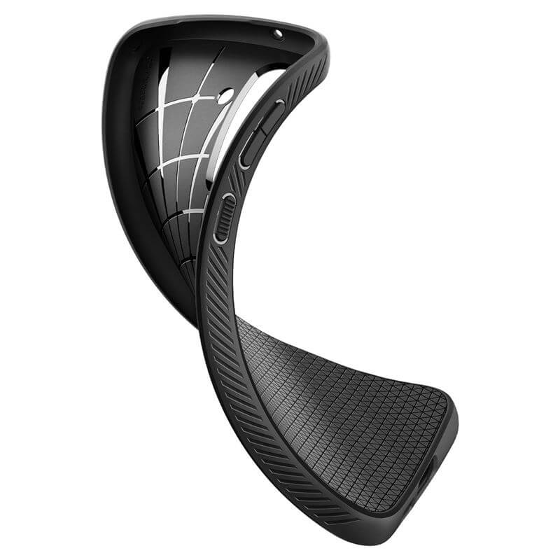 Противоударен Силиконов Калъф за Samsung S23 FE, Spigen Liquid Air Case, Черен (8)